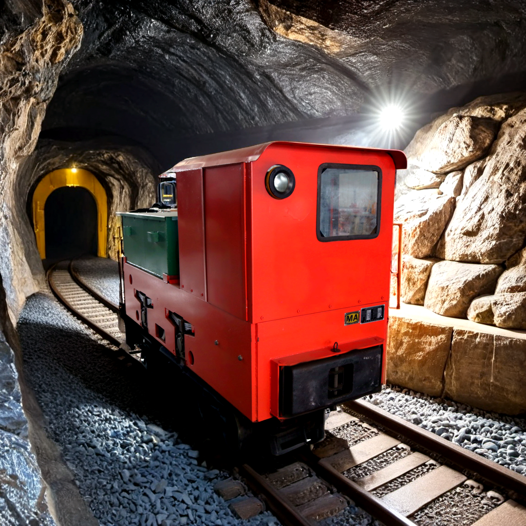 La locomotive électronique alimentée par batterie minière